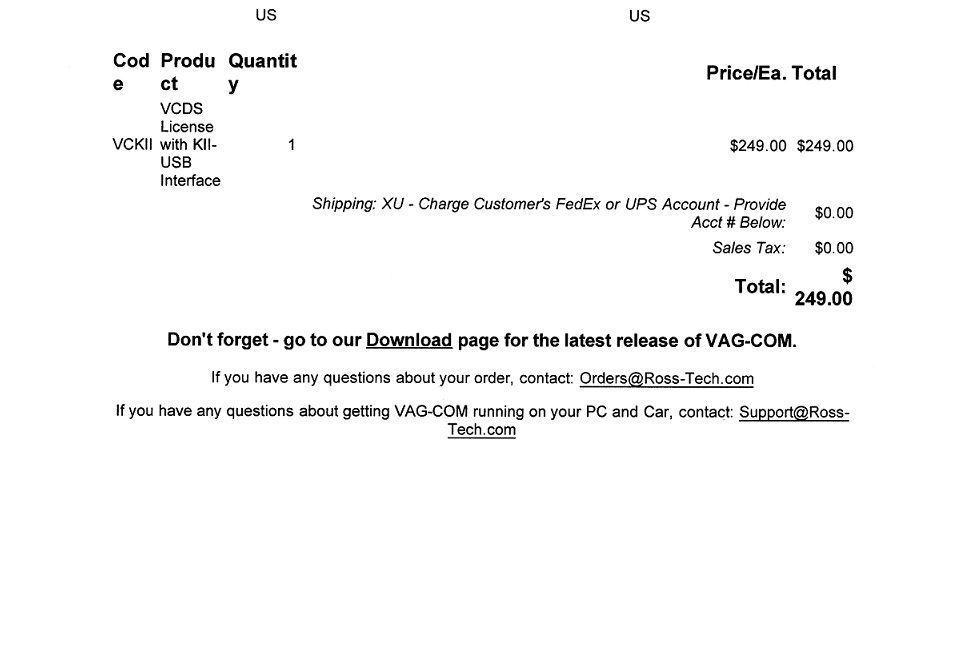 FS RossTech KIIUSB VW Vortex Volkswagen Forum